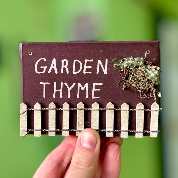 Other - Mini Chic Cottagecore Thyme Garden Lovers Kitchen Cute Herb Home Decor Accent